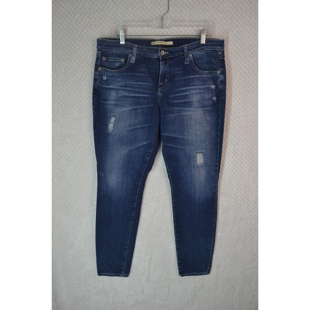 Big Star Alex Skinny Women's 32 Medium Wash Distressed Jeans
